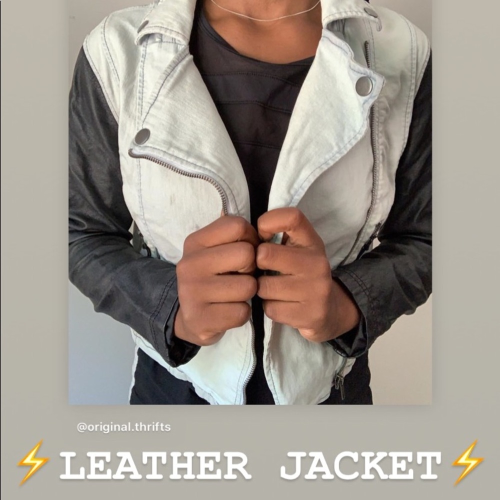 SUPER CUTE EDGY LEATHER JACKET